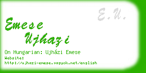 emese ujhazi business card