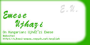 emese ujhazi business card